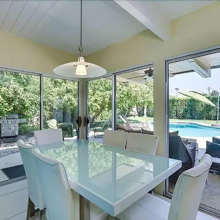 Serene 4 Bed 3 Bath Heated Pool Natural Backyard Heart Of Palm Springs Exterior foto